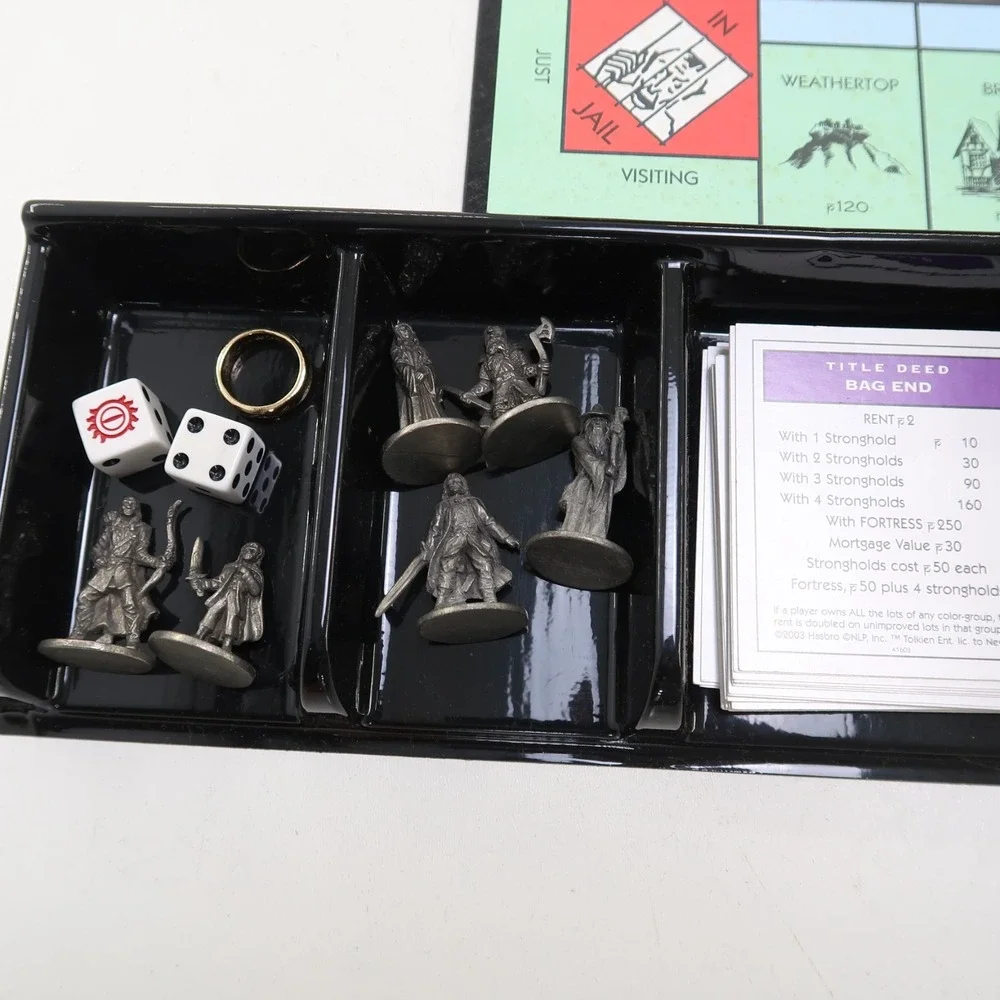 2003 Lord of the Rings Monopoly Trilogy Edition Complete  Parker Brothers